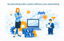Accelerating sales cycles without over-automating