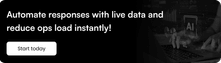 Automate responses with live data and reduce ops load instantly!