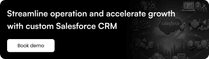 Streamline operation and accelerate growth with custom Salesforce CRM